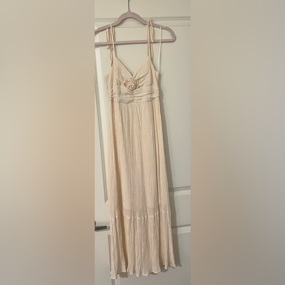 By The River Cream Maxi Dress